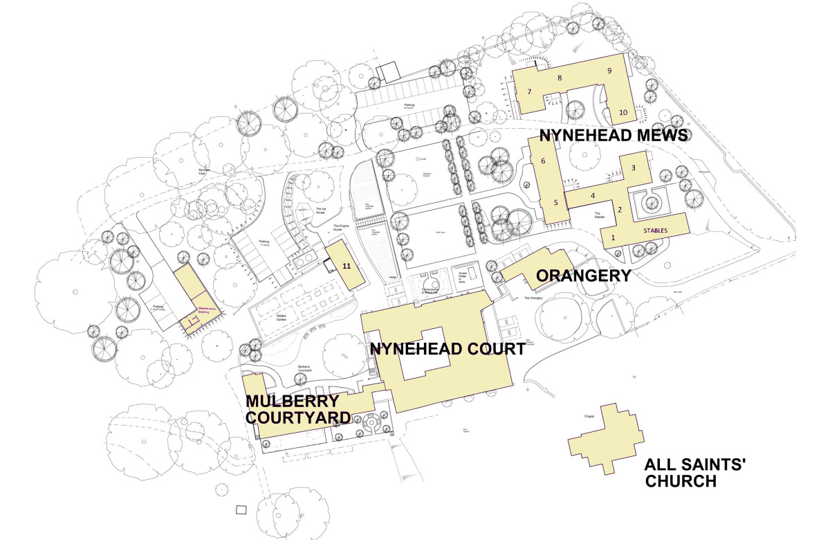 Nynehead Court Estate Map
