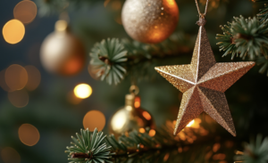 Christmas decoration at Nynehead Court